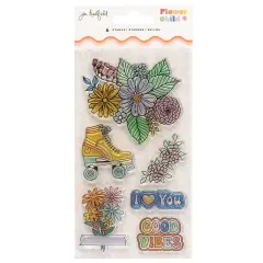 Jen Hadfield Flower Child Clear Stamps 6/Pkg