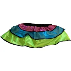 Child's Day Of The Dead Pink Blue Green Skirt Costume Accessory