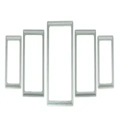 White Beveled Wood Look 5 Piece Gallery Wall Photo Frame Set