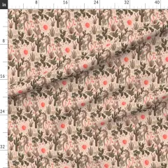 Various Fabrics by the Yard or Fat Quarter Desert Earth Tones Sun Lizards Cactus Garden Southwestern Custom Printed Fabric by Spoonflower