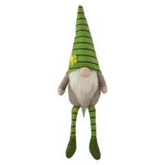 Northlight Striped Gnome with Crossed Legs - 16" - Green