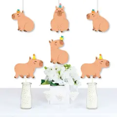 Big Dot of Happiness Capy Birthday - Decorations DIY Capybara Party Essentials - Set of 20