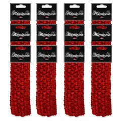 Pack of 12 Crochet Stretch Headbands Red
