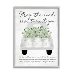 Stupell Industries Country Irish Proverb Framed Giclee Art Gray Frame