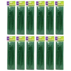 Regular Stems, Dark Green, 12" x 4 mm, 100 Per Pack, 12 Packs