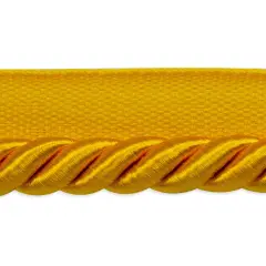 10 yards of Hilda 3/8" TwistedLip Cord Trim | 10 yard cut Yellow Gold