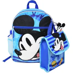 Walt Disney Mickey Mouse 16"Backpack with Lunch Bag set
