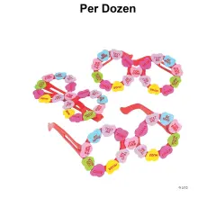 Kids Conversation Heart Glasses - 12 Pc.