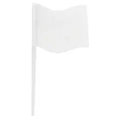 White Flag for racing celebration caution - 12 Pics Per Order