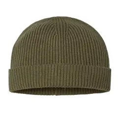 Atlantis Headwear&reg; Sustainable Fine Rib Cuffed Beanie Olive