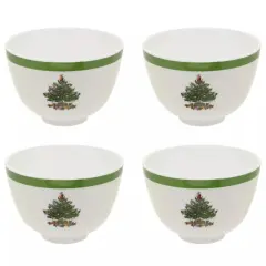 Spode Christmas Tree 6 Inch BPA-Free Melamine Bowls, Set of 4