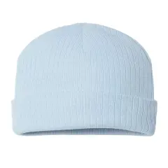 Atlantis Headwear&reg; Sustainable Rib Cuffed Beanie light blue