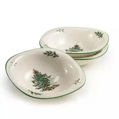 Spode Christmas Tree Dip Dishes, 5-inch, Set of 3, Made of Fine Earthenware