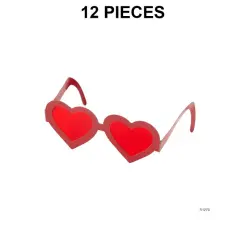 Kids Valentine Paper Acetate Glasses 12 Pieces