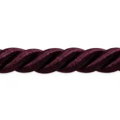 10 yards of Savannah 3/8" Twisted Cord Trim | 10 yard cut Eggplant