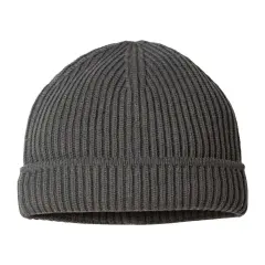 Atlantis Headwear&reg; Sustainable Finish Edge Cuffed Beanie Dark grey