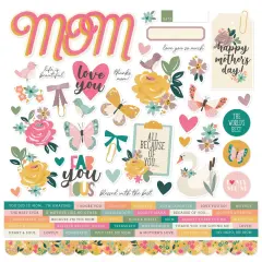 Mother's Day Cardstock Stickers-12"X12"