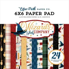Echo Park Double-Sided Paper Pad 6"X6" 24/Pkg-Wizards & Company