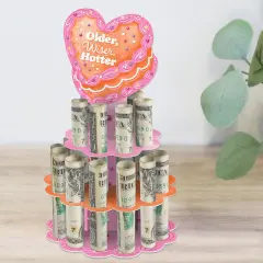 Big Dot of Happiness Hot Girl Bday - DIY Vintage Cake Birthday Party Money Holder Gift - Cash Cake