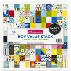 Bella Blvd Double-Sided Cardstock Stack 12"X12" 50/Pkg-Boy