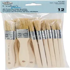 Crafter's Choice All Purpose Chip Brush Set 12/Pkg