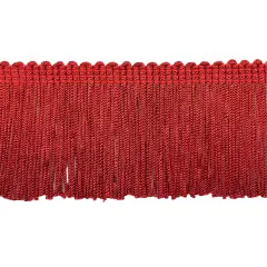20 yards of 2" Stretch Chainette Fringe Trim | 20 yard cut Red