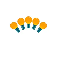 Vickerman 25Lt LED G30 Yellow Ceramic Gw 8 in.Sp 16 ft.L