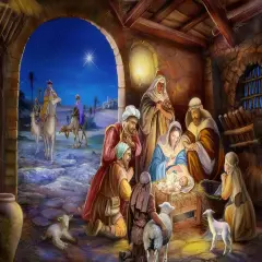 Sunsout Upon A Holy Night 1000 pcChristmas Jigsaw Puzzle 60609