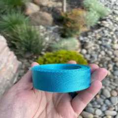 Turquoise 1&rdquo; Seatbelt Webbing (by the yard)