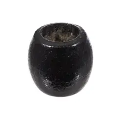 Kitcheniva 6mm Barrel Shaped Wooden Beads DIY Crafting 18 Pack Black