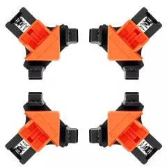 Kitcheniva 4 Pcs 90 Degree Right Angle Clip Clamps Woodworking Hand Tools
