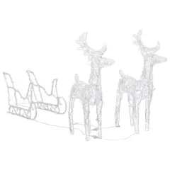 Reindeers & Sleigh Christmas Decoration with 160 LEDs