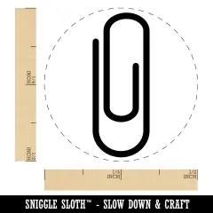Paper Clip Symbol Self-Inking Rubber Stamp for Stamping Crafting Planners Dry Pad
