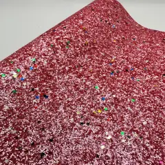 Pink Party Star Glitter Craft Vinyl