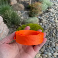 Neon Orange 1&rdquo; Seatbelt Webbing (by the yard)