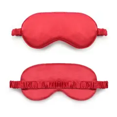 Kitcheniva Smooth Padded Double Sided Satin Travel Sleep Eye Mask Cover Burgundy