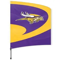 Minnesota Vikings Tall Team Feather Flag with Flagpole NFL