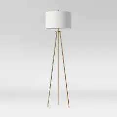 Ellis Tripod Floor Lamp Brass