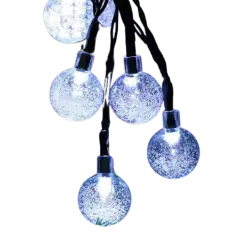 Kitcheniva Solar Powered 50 LED String Light Christmas Decor White