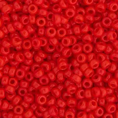 Miyuki 250g Opaque Round Rocailles Seed Beads, 11/0 Red Vermilion #407