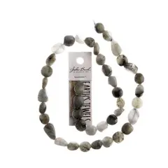 Earth's Jewel Semi-Precious 16" Spectrolite Irregular Natural Bead Strand