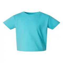 Rabbit Skins&reg; Toddler Cotton Crewneck Short Sleeve Jersey T-Shirt -3301T Caribbean
