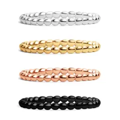 Stainless Steel PVD Coated Beaded Spacer Ring