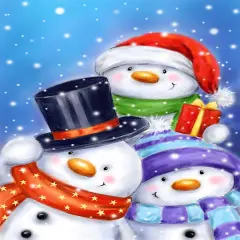 Sunsout Three Snowmen 300 pc Jigsaw Puzzle 35316