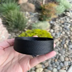 Black 1&rdquo; Seatbelt Webbing (by the yard)