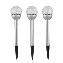 Solarek 3-Pcs RGB Solar Lights for Garden Decor and Christmas