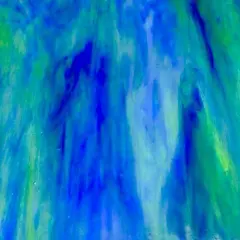 Wissmach Stained Glass Sheet and Mosaic Glass : Green/Blue Opal