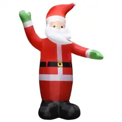 Inflatable Santa with LED Christmas Decor