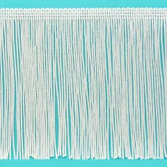 10 Yards of 6" Chainette Fringe Trim | 10 yard cut White