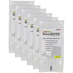StikkiDOTS&trade;, Adhesive Dots, 50 Per Pack, 6 Packs